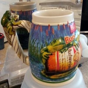 1996 Budweiser Anheuser Busch Frog Stein